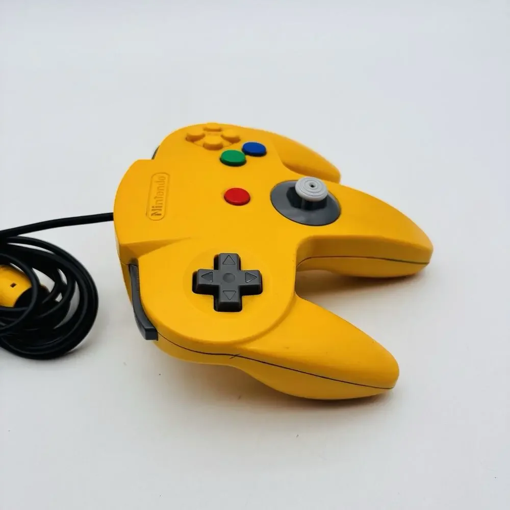 Nintendo 64 Yellow Controller NUS-005 Official N64 OEM Tested Working